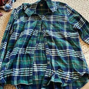 Falls creek green flannel